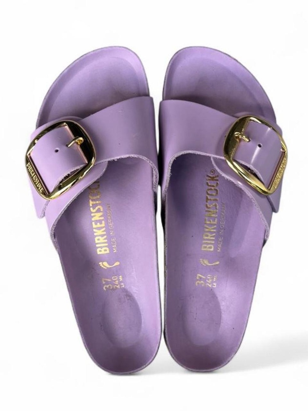 Birkenstock Madrid Big Buckle High Shine Crocus Purple EU 37 US Women’s 6 Narrow